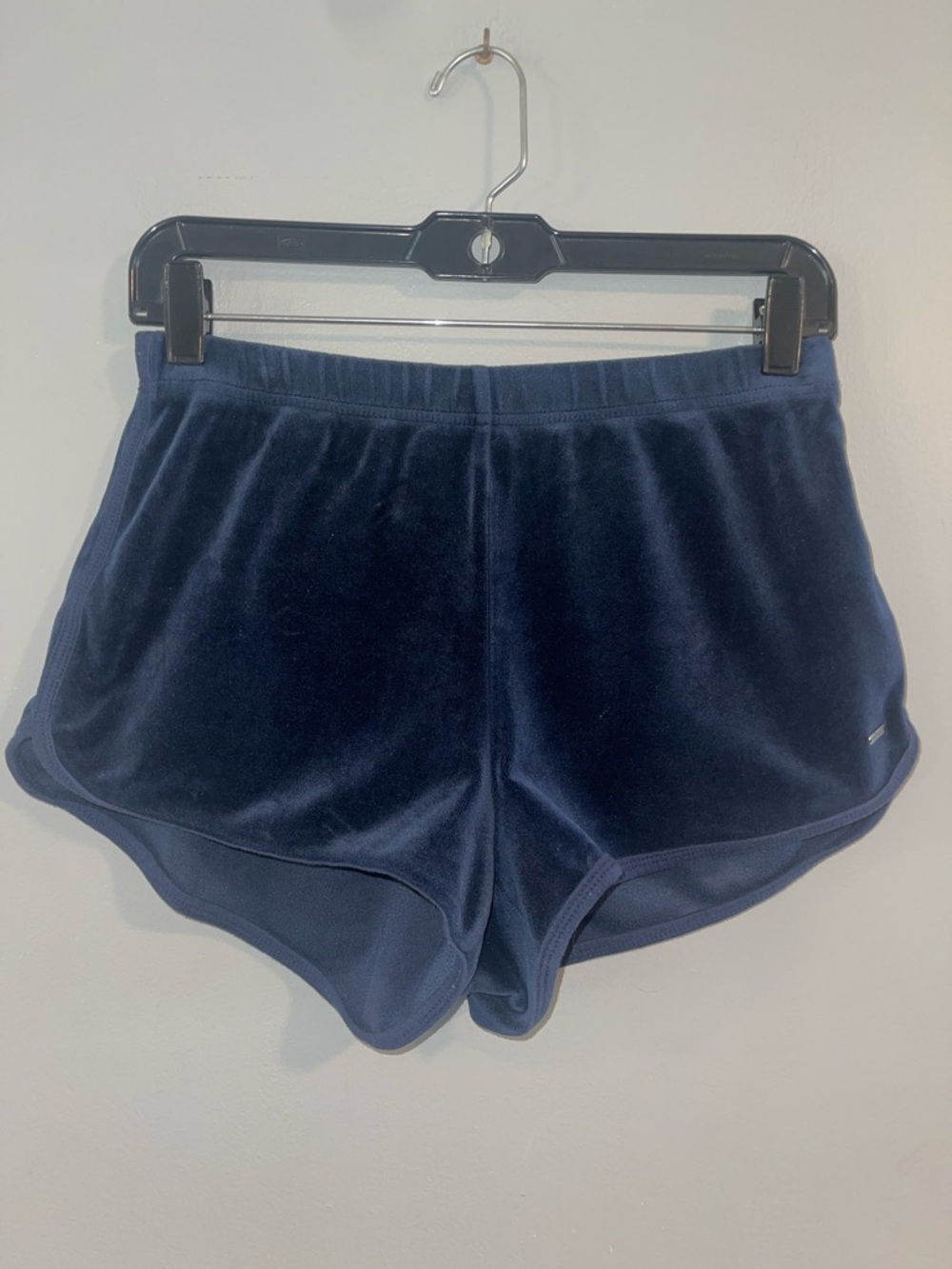 Hollister Dark Blue Velour Dolphin Lounge Shorts‎ Size M
